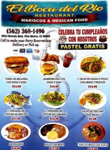 El Boca del Rio Restaurant, 8924 Beverly Blvd, Pico Rivera, CA 90660