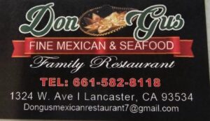 Don Gus Mexican restaurant, 1324 W Ave I, Lancaster, CA 93534